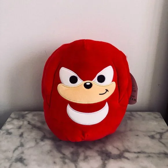 NWT Squishmallow Sonic the Hedgehog Knuckles Plush 8" Inch Kellytoy NEW Red Sega - Picture 1 of 4